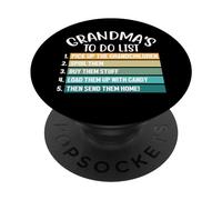 Lista delle nonne da fare, Nonna divertente, rovinare i nipoti PopSockets PopGrip Adesivo