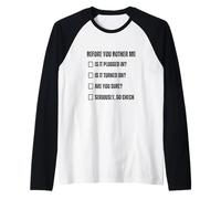 Lista di Controllo della Tecnologia dell'informazione Supporto Tecnico Divertente Maglia con Maniche Raglan