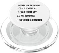 Lista di controllo della tecnologia dell'informazione Supporto tecnico divertente PopSockets PopGrip per MagSafe