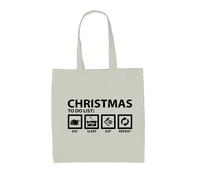 Lista Di Cose Da Fare Di Natale - Borsa In Tela - Babbo Natale Divertente