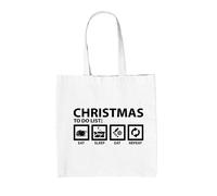 Lista Di Cose Da Fare Di Natale - Borsa In Tela - Babbo Natale Divertente