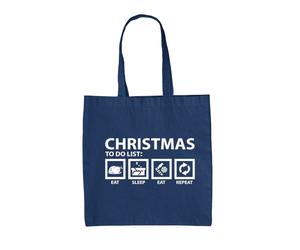 Lista Di Cose Da Fare Di Natale - Borsa In Tela - Babbo Natale Divertente