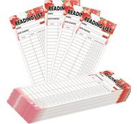 Lista di lettura Segnalibro Tracker Fragola Tema Biblioteche Lettura Pagina Schede
