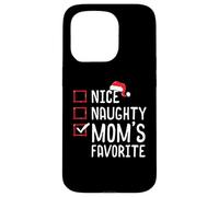 Lista di Natale preferita di Nice Naughty Moms Custodia per iPhone 15 Pro