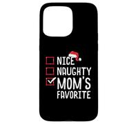 Lista di Natale preferita di Nice Naughty Moms Custodia per iPhone 15 Pro Max