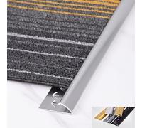 Lista Soglia Alluminio per Porte Transizione Pavimento Legno Piastrelle(Light Gray)