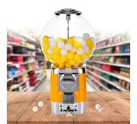 LISTaRSw Venduto Operativo a Moneta, per Capsula di Diametro da 32 Mm, Distributore Automatico della Capsula, Distributore di Capsule Rotonde, Distributore di Piccole Caramelle Yellow