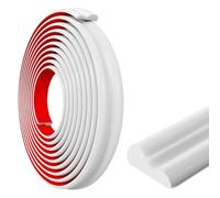 Listelli autoadesivi in stucco per soffitto, listelli da parete per desquamazione e colla, listelli in stucco da parete, per fai da te, decorazione e protezione pareti (bianco, 22 mm (L) 15 m (L)