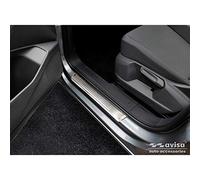 Listelli battitacco in Acciaio Inox Compatibile con Volkswagen Caddy V 2020- - 'Lines' - 2-Pezzi