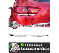Listelli cornici cromo adesive fari posteriori per Renault Clio IV 4 HB 12-19