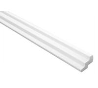 Listelli da soffitto Marbet in polistirolo XPS - Listelli in stucco di alta qualità leggeri e robusti dal design moderno - (confezione economica da 50 metri E-17-19x30mm) listelli decorativi