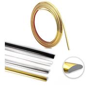 Listelli decorativi bianchi, 6 m, autoadesivi, per soffitto, in polistirolo, da soffitto, autoadesivi, da parete, in legno, autoadesivi (bianco 6 m)