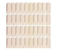 Listelli in legno ondulati per finiture decorative, 24 pezzi, fai da te con bordi non trattati, listello in legno per mobili e decorazioni da parete, per decorazioni natalizie a parete, armadi