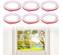 Listelli per griglia per finestre, 6 pezzi staccabili e attaccati, 10 m, kit di inserti per griglia per finestre fai da te, modanature per finestre e porte e decorazioni per la casa