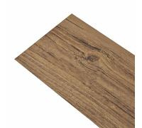 Listelli per pavimenti in PVC autoadesivi in legno di noce marrone | PVC effetto legno, texture noce, installazione rapida, superfici piane, salotti, camere da letto, facile manutenzione