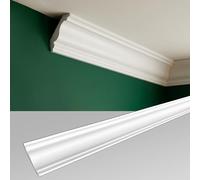 Listelli per soffitto 100 cm - Listelli decorativi - modanature in stucco decorative per parete e soffitto - leggeri, rigidi e stabili nella forma - verniciabili - 4 profili di design tra cui