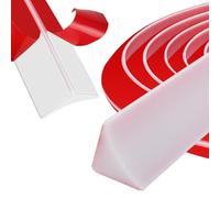 Listello Angolare per Piano di Lavoro Della Cucina Listello per Cucina Listello Angolare da Parete 3metri Listello da Cucina Autoadesivo Silicone Flessibilità Impermeabile Bianco (Bianco, 3m)