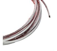 Listello cromato per bordi esterni e interni dell'auto, 6 mm x modanatura decorativa argento per portiera, paraurti, battente, griglia, faro e fanale posteriore