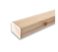 Listello decorativo per pareti da 300 cm, in legno di pino naturale, sezione 4,5x6 cm