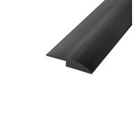 Listello di transizione autoadesivo per pavimenti, adatto per zone di transizione tra moquette e piastrelle con un dislivello compreso tra 1 e 5 millimetri(Black,3.5cm)