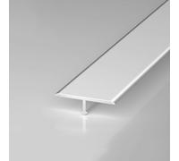 Listello di transizione for pavimenti a forma T Striscia Soglia in lega alluminio for collegare listelli pavimenti compositi e giunti pavimenti in piastrelle ceramica(Silver,50mm L2.7m/9ft)