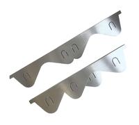 Listello diviso in acciaio inossidabile in 2 pezzi - Facilmente estensibile e retrattile, lunghezze 35,1 cm e 69,8 cm, copertura perfetta per gli spazi tra il piano cottura e il piano di lavoro del fo