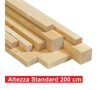 Listello in Legno di Abete Grezzo Listelli cm 200 h Per Bricolage Decorazioni