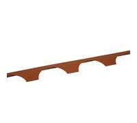 Listello in plastica riciclata per tegola etrusca col terracotta Terracotta