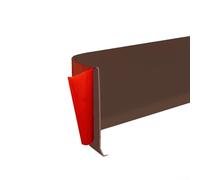 Listello in PVC impermeabile per uso residenziale e commerciale, 4 m, marrone scuro