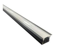 Listello Led in Alluminio - Barra da 2.5 metri (Nero)
