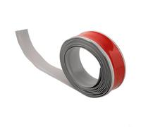 Listello per battiscopa in PVC, lunghezza 5 m, per installazione e protezione delle pareti senza sforzo (argento S)