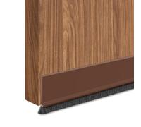 Listello per porta con spazzola, autoadesiva, per porte (5,2 cm di larghezza, marrone)