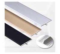 Listello protettivo Lega di Alluminio - Pavimento Bordo - Atriscia Divisoria - Strisce di Rivestimento Per Pavimenti in Laminato, profilo di transizione piatto con laminato(Silver,90cmx2cm)