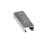 Listello testa piatta in alluminio glitterato colorato 2 metri