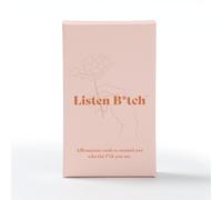Listen B*tch Carte di affermazione | 50 affermazioni giornaliere per ricordarti chi sei il