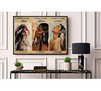 Listen to The Wind It Talks Listen to The Silence It Speaks Listen to Your Heart It Knows Poster Art Decor Home Decor Bagno Targa in metallo 20,3 x 30,5 cm