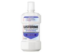 LISTERINE Clinical Solutions Whitening, Collutorio sbiancante 0% alcol al gusto delicato di Menta, Collutorio senza alcool per denti più bianchi in una settimana* e un'igiene orale completa, 500 ml