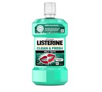 Listerine Clean & Fresh Mild Taste Mouthwash 500 ml collutorio analcolico adatto per denti con apparecchio