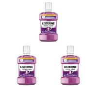 LISTERINE Collutorio Total Care al Gusto di Menta Pura - 6 Benefici in 1 per una Pulizia Accurata e un'Igiene Orale Completa - 1L (Confezione da 3)