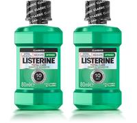 LISTERINE Collutorio Total Care Denti e Gengive, Collutorio da viaggio al gusto di Menta Fresca, In pratico formato viaggio e con Fluoro per denti forti e gengive sane in sole due settimane, 80 ml
