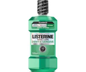 LISTERINE Collutorio Total Care Denti e Gengive Intenso, 500 ml | Al gusto Menta Fresca Intensa, Con 10 benefici in 1, Gengive più sane in due settimane, Protezione completa, Uso quotidiano