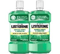 Listerine Difesa Denti e Gengive Gusto Delicato BIPACCO 2X500 ml