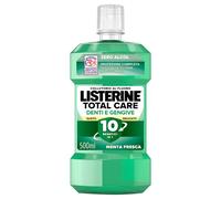 LISTERINE Total Care Denti e Gengive Gusto Delicato, Collutorio 0% alcol al gusto di Menta Fresca, Collutorio al Fluoro con 10 benefici in 1 per una protezione completa e gengive più sane, 500 ml