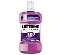 LISTERINE Total Care, Collutorio al gusto di Menta Pura, Collutorio al Fluoro con 10 benefici in 1 per una protezione completa e denti più forti, per un'igiene orale completa, 500 ml (Confezione da 6)