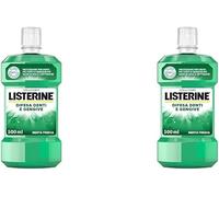 LISTERINE Total Care Denti e Gengive Intenso, 2 x 500 ml | Al gusto Menta Fresca Intensa, Con 10 benefici in 1, Gengive più sane in due settimane, Protezione completa, Uso quotidiano