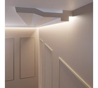 Listini di Stucco LED per Illuminazione Indiretta, Profilo - OL-65 2 Metri