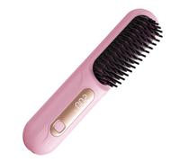 Listori per capelli da donna, con 3 temperature e LED, pettine elettrico portatile, per il viaggio, il salone, le donne, le ragazze, la festa gli affari all'aperto e la fibbia