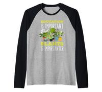 L'istruzione è Importante Giardiniere Amante delle Piante Maglia con Maniche Raglan