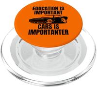 L'istruzione è importante Le auto sono importantissime L'umorismo automobilistico PopSockets PopGrip per MagSafe