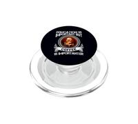 L'istruzione è importante, ma il caffè è importante PopSockets PopGrip per MagSafe